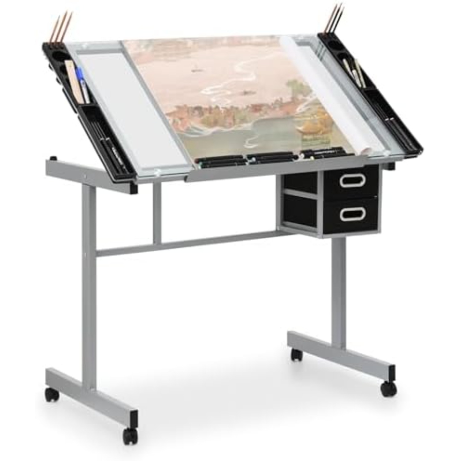 Lighting & Home Decor Studio Photos - Professhional Drafting Table for Adults Teens,