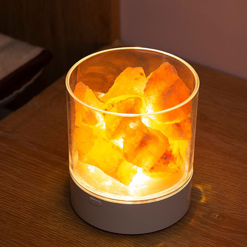 Himalayan Salt Lamp - Crystal Natural Himalayan Salt Lamp Rechargeable