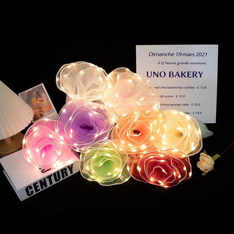 Lighting Decoration For Wedding - LED Flower Wrapping Paper With Lights