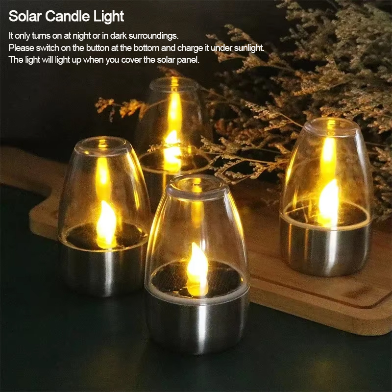 LED Solar Candles Light Flamel - Outdoor Lighting Wedding Decor ulasan dan harga
