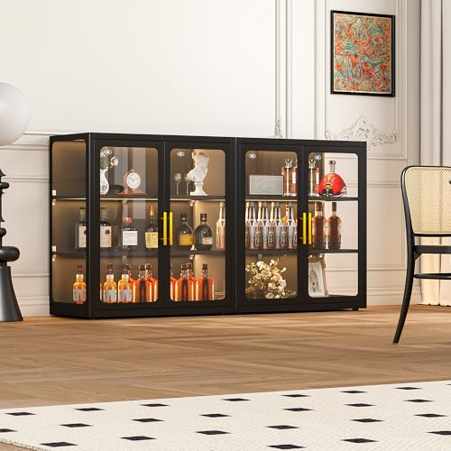 Display Cabinet with Glass Doo - Lighting & Home Decor Studio Photos ulasan dan harga