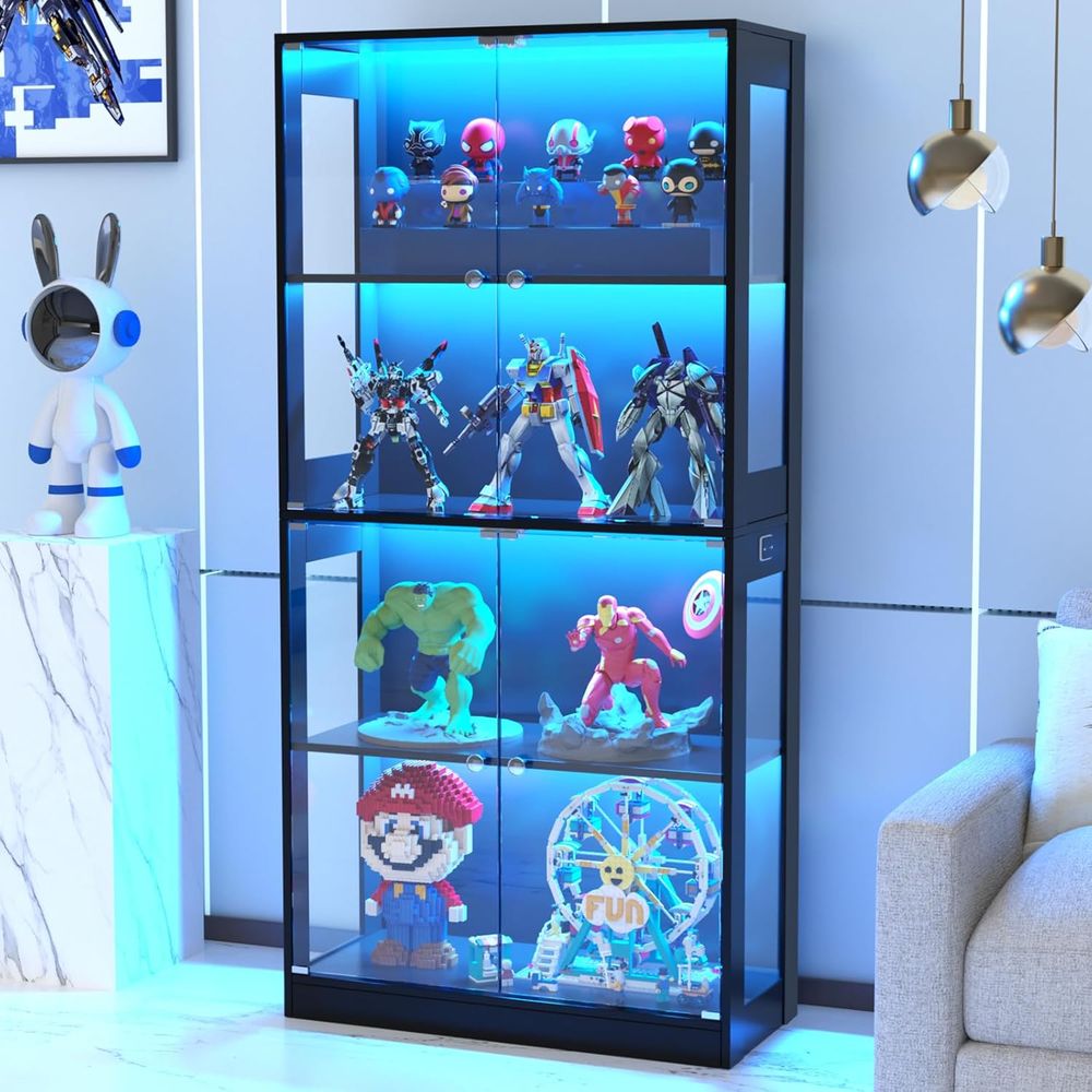 65 Glass Door Display Cabinet, - Lighting & Home Decor Studio Photos ulasan dan harga