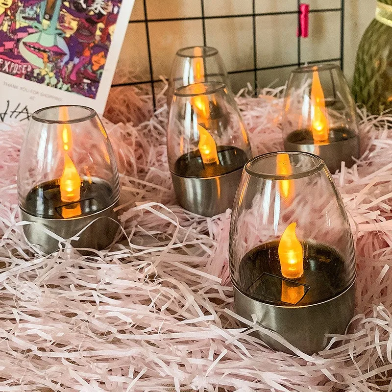 Solar Powered Flameless Candle - Outdoor Lighting Wedding Decor ulasan dan harga