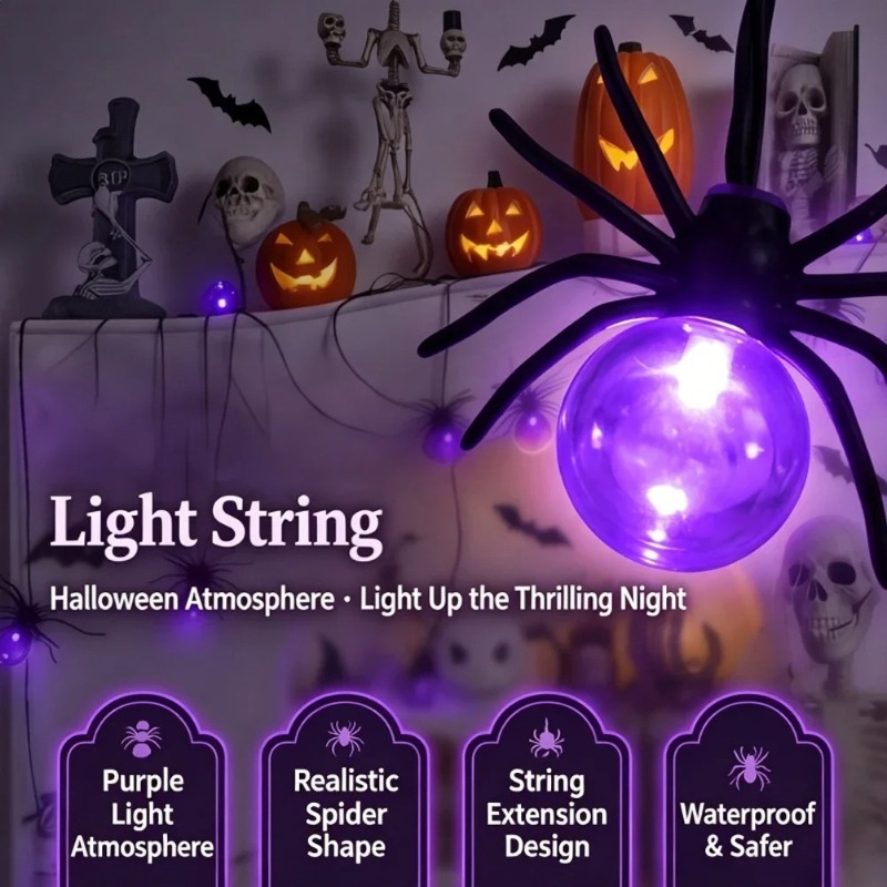 Battery Powered Spider LED Str - Garden Lighting Decor ulasan dan harga