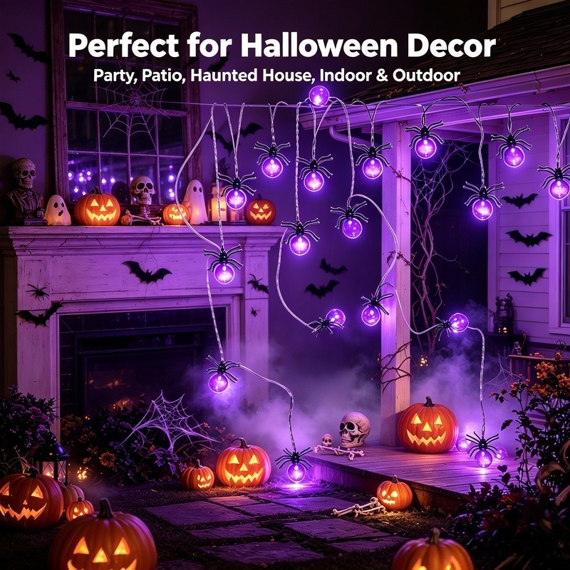 Battery Powered Spider LED Str - Garden Lighting Decor ulasan dan harga
