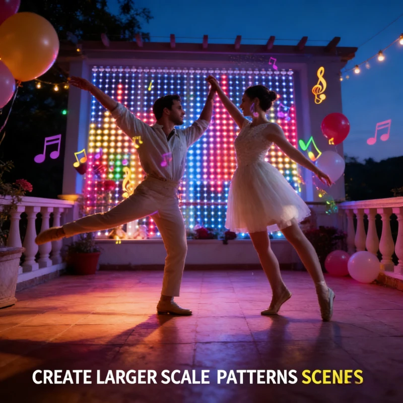 Smart 400LED Curtain Lights, M - Lighting Decor Wedding ulasan dan harga