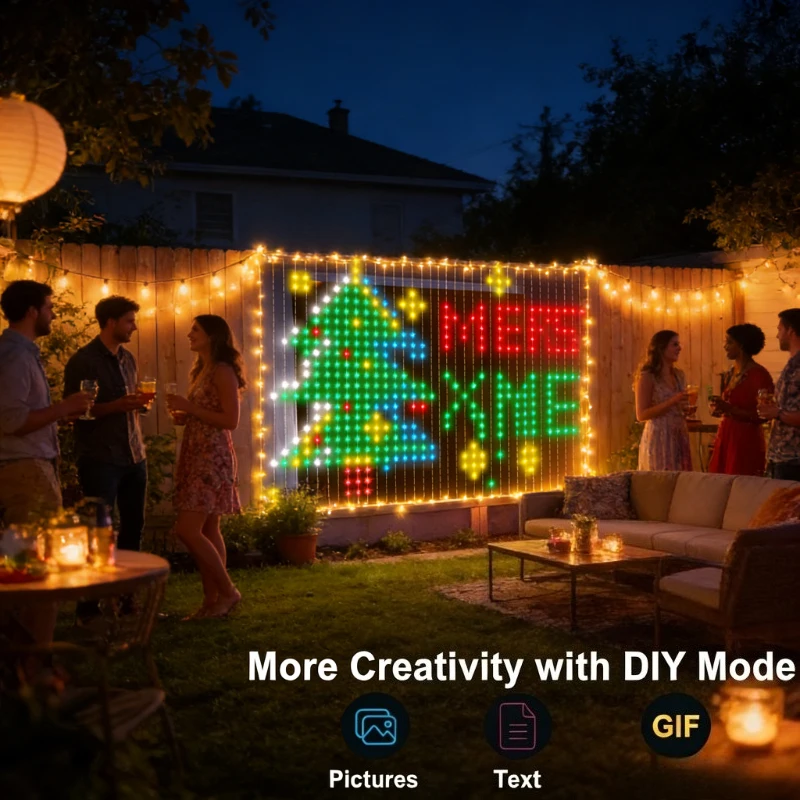 Smart 400LED Curtain Lights, M - Lighting Decor Wedding ulasan dan harga