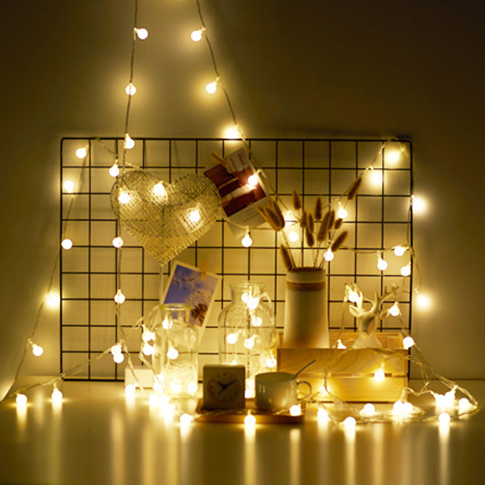 3M/6M/10M Ball LED String Ligh - Outdoor Lighting Wedding Decor ulasan dan harga