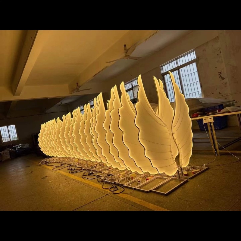 Glowing Angel Wings Light Prop - Lighting Decor Wedding ulasan dan harga