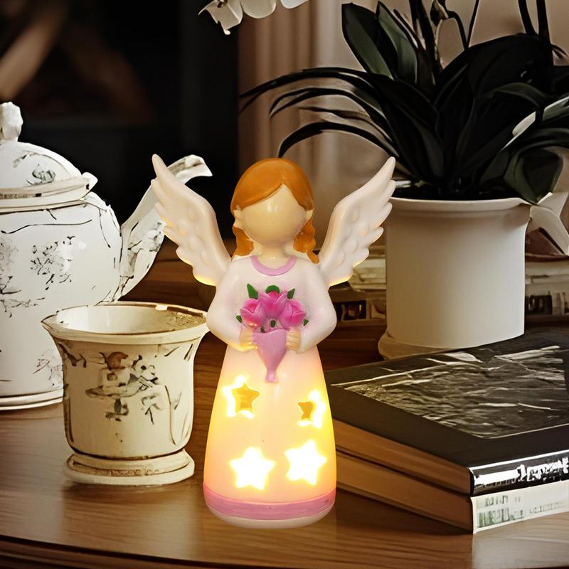 Candlestick Lamp Angel Statue  - Lighting Decor Living Room ulasan dan harga