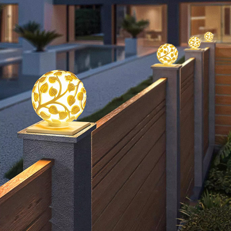 Outdoor column lights solar LE - Garden Lighting Decor ulasan dan harga