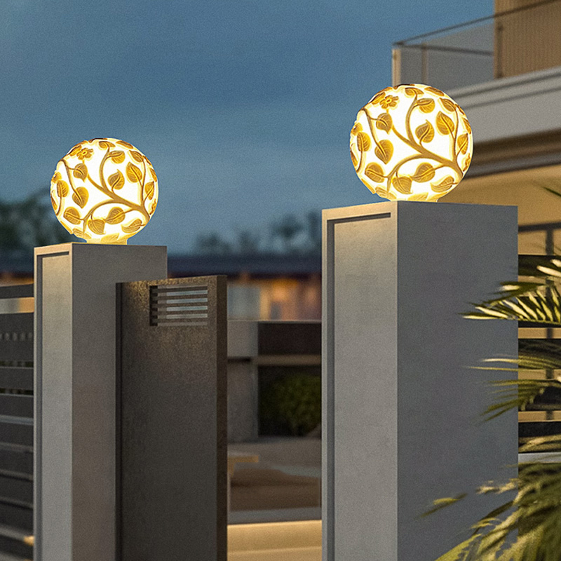 Outdoor column lights solar LE - Garden Lighting Decor ulasan dan harga