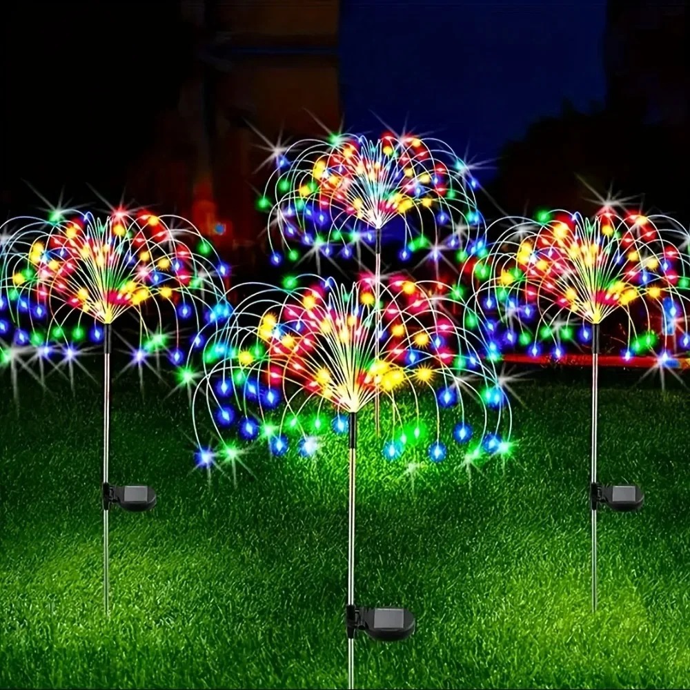 Solar LED Firework Fairy Light - Outdoor Lighting Wedding Decor ulasan dan harga