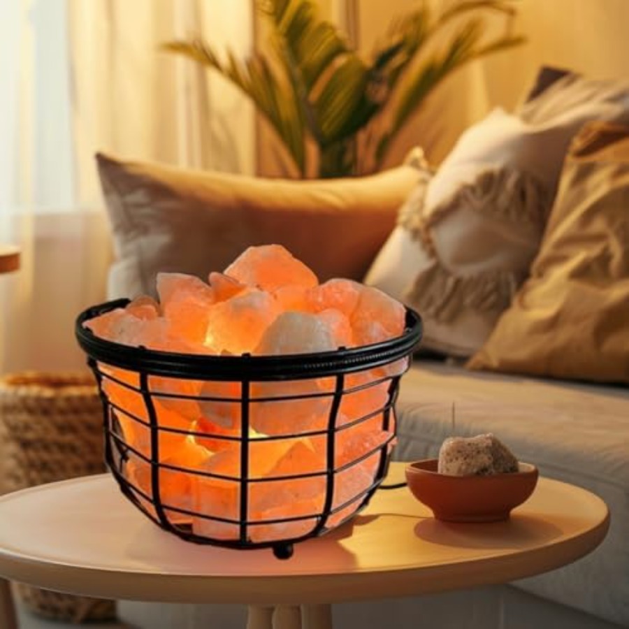 NB Himalayan Pink Salt Metal L - Himalayan Salt Lamp ulasan dan harga