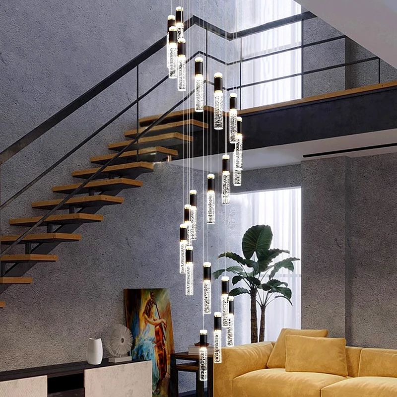 Nordic Staircase LED Chandelie - Lighting Decor Living Room ulasan dan harga
