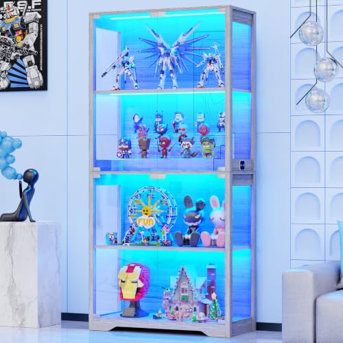 Display Cabinet with Glass Doo - Lighting & Home Decor Studio Photos ulasan dan harga