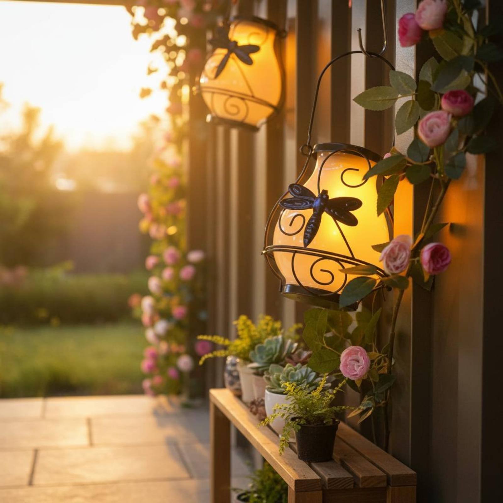 Solar Butterfly Lantern Waterp - Garden Lighting Decor ulasan dan harga