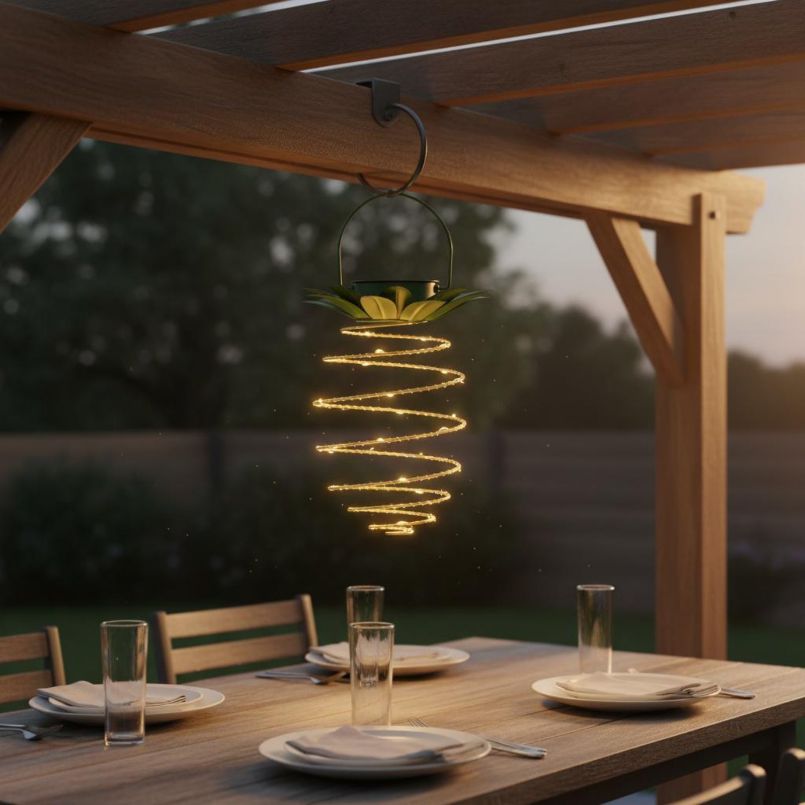 2 Pieces Solar Pineapple Lamp  - Garden Lighting Decor ulasan dan harga