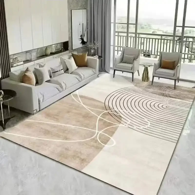 Modern Golden Geometry Carpet  - Home Decor Lighting Wholesale ulasan dan harga