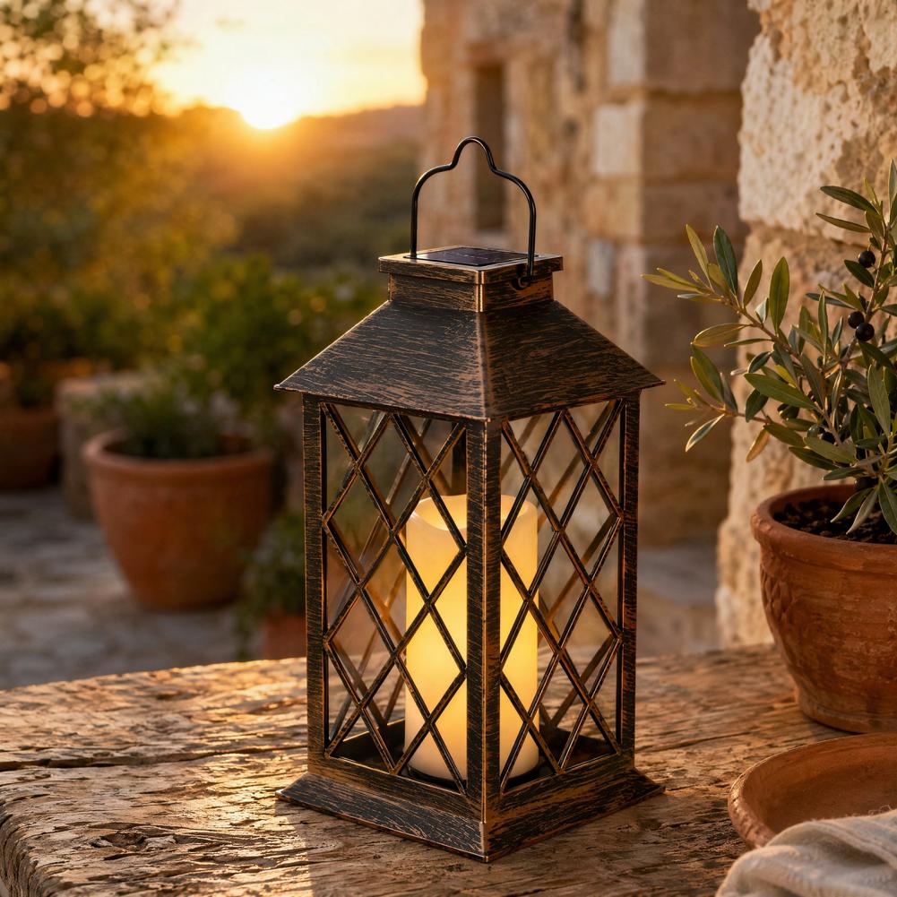 Retro Solar Lantern, Outdoor S - Garden Lighting Decor ulasan dan harga