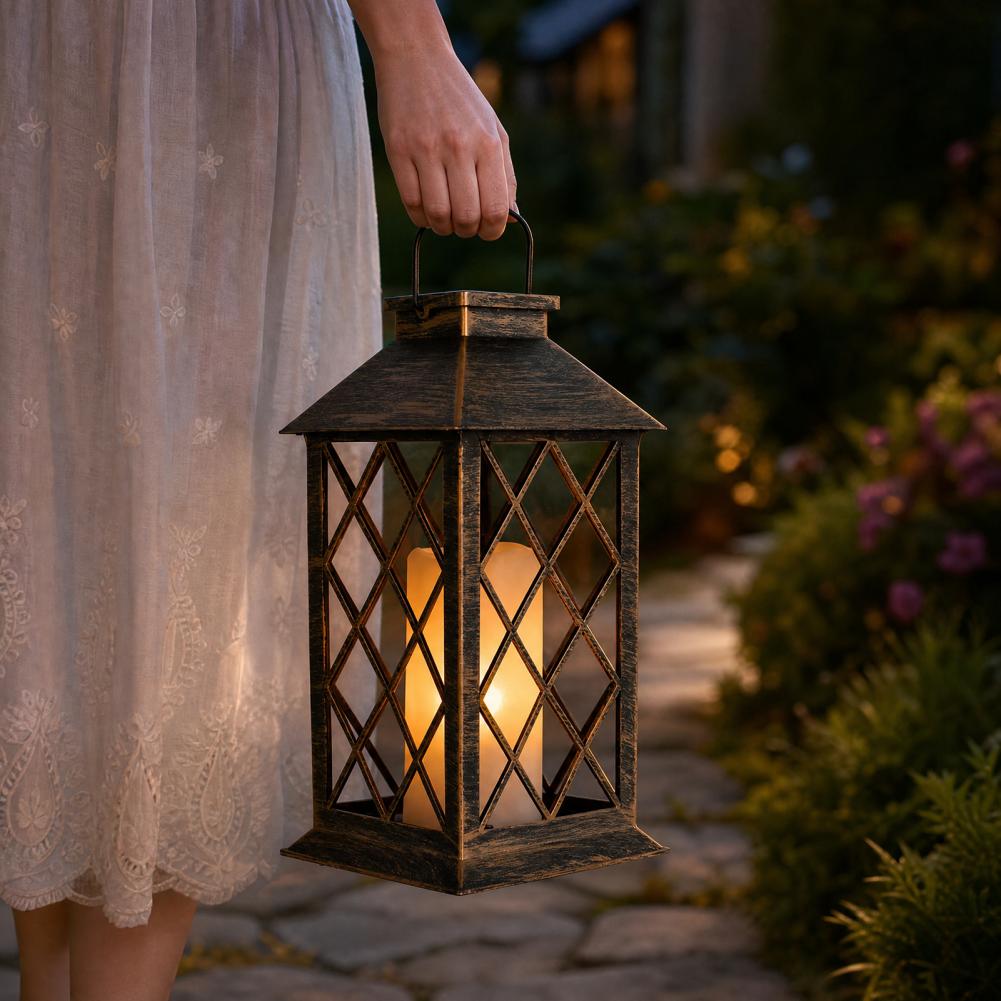 Retro Solar Lantern, Outdoor S - Garden Lighting Decor ulasan dan harga