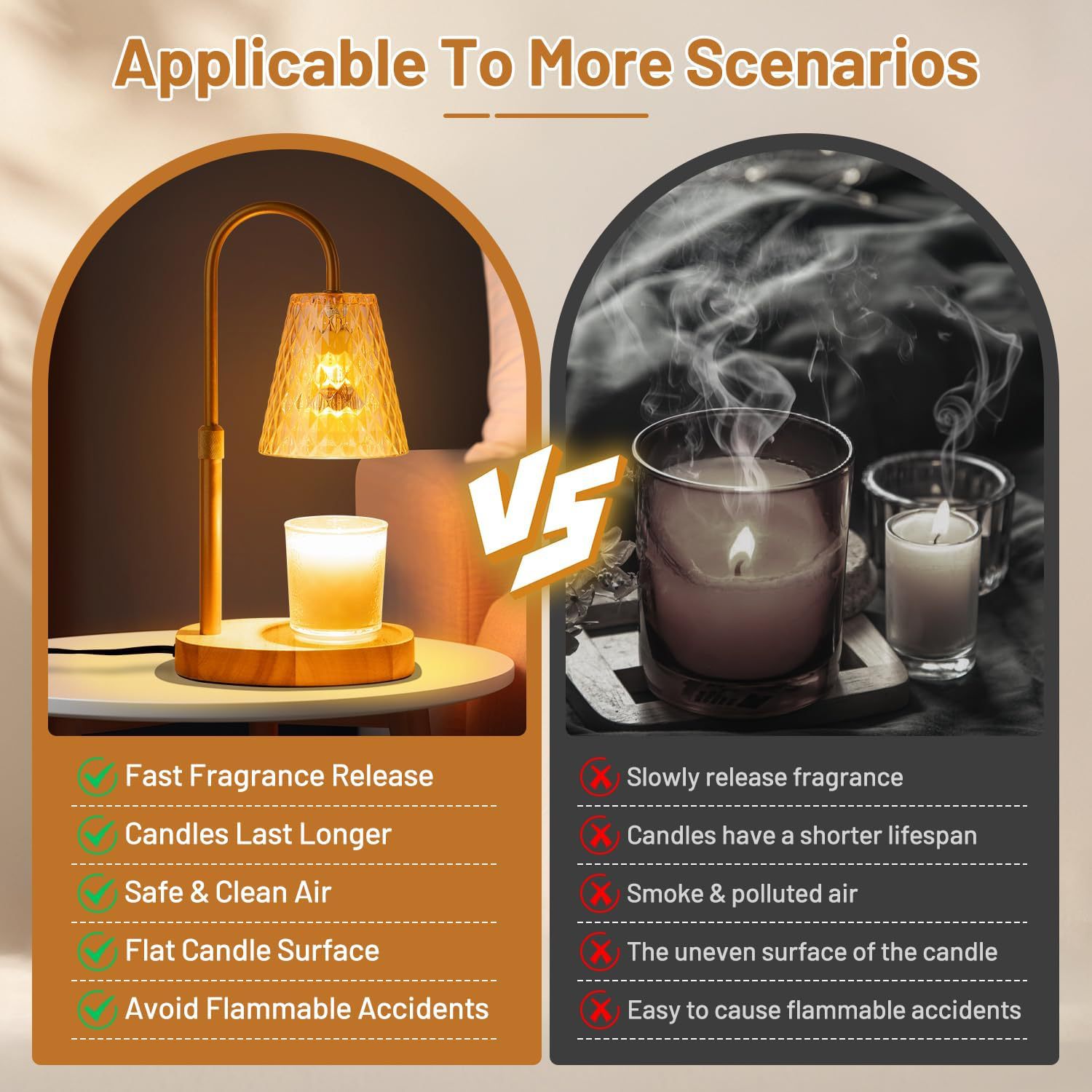 Flameless Wax Melt Warmer Lamp - Lighting Decor Living Room ulasan dan harga