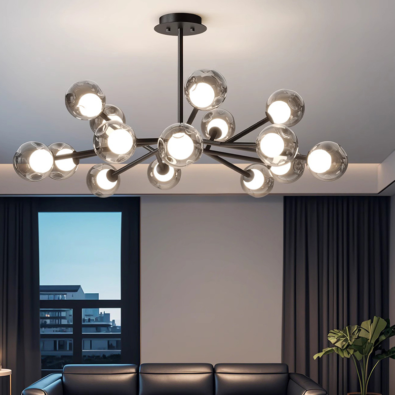 Modern Glass Ball Led Pendant  - Lighting Decor Living Room ulasan dan harga