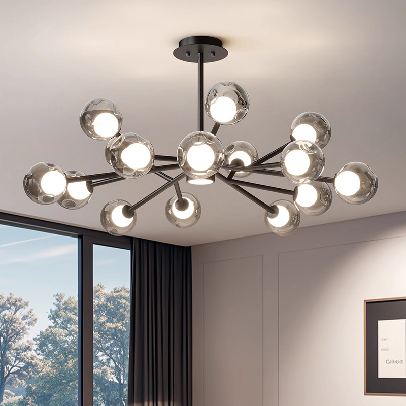 Modern Glass Ball Led Pendant  - Lighting Decor Living Room ulasan dan harga