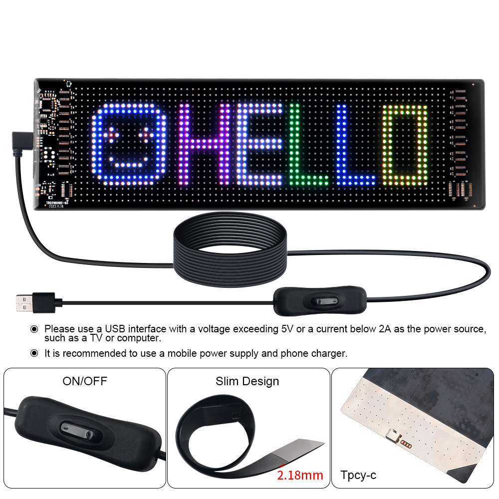LED Matrix Pixel Panel Scrolli - Decor Lighting Uk ulasan dan harga