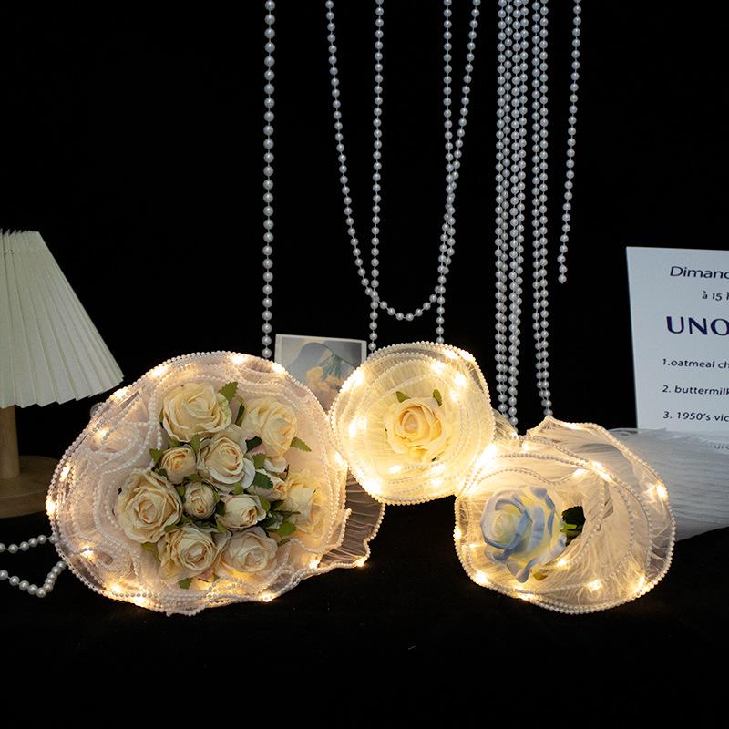 LED Flower Wrapping Paper With - Lighting Decoration For Wedding ulasan dan harga