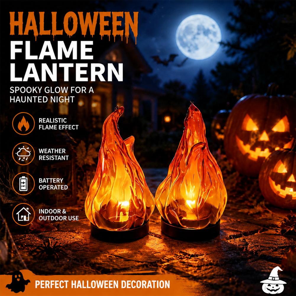 Solar Flame Hanging Lantern Li - Garden Lighting Decor ulasan dan harga