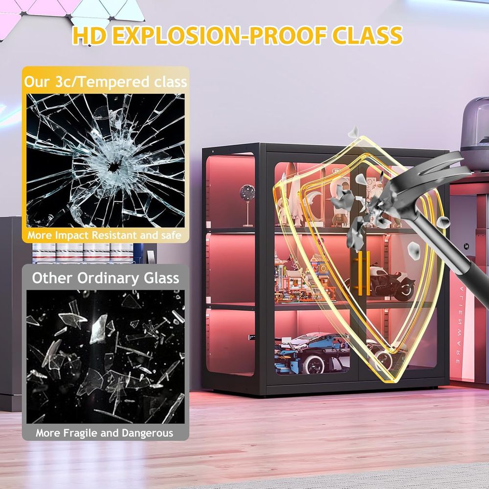 34 Tall Glass Door Display Cab - Lighting & Home Decor Studio Photos ulasan dan harga