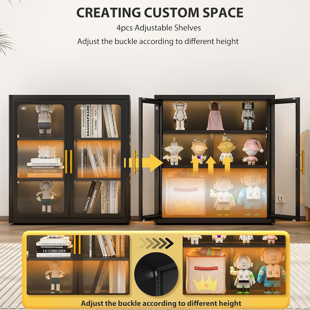 34 Tall Glass Door Display Cab - Lighting & Home Decor Studio Photos ulasan dan harga