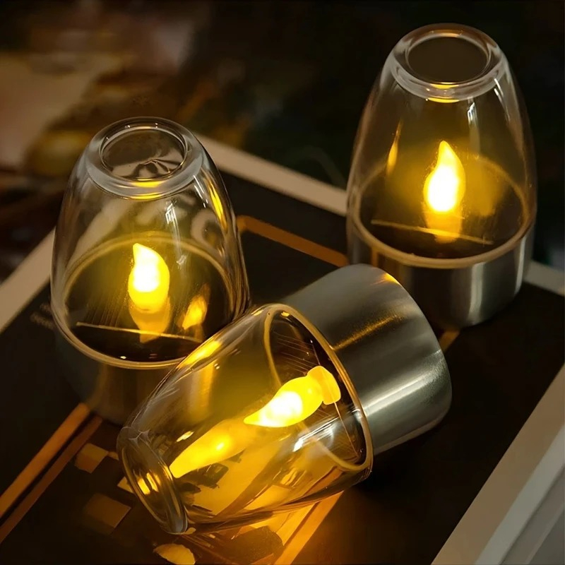 LED Solar Candles Light Flamel - Outdoor Lighting Wedding Decor ulasan dan harga
