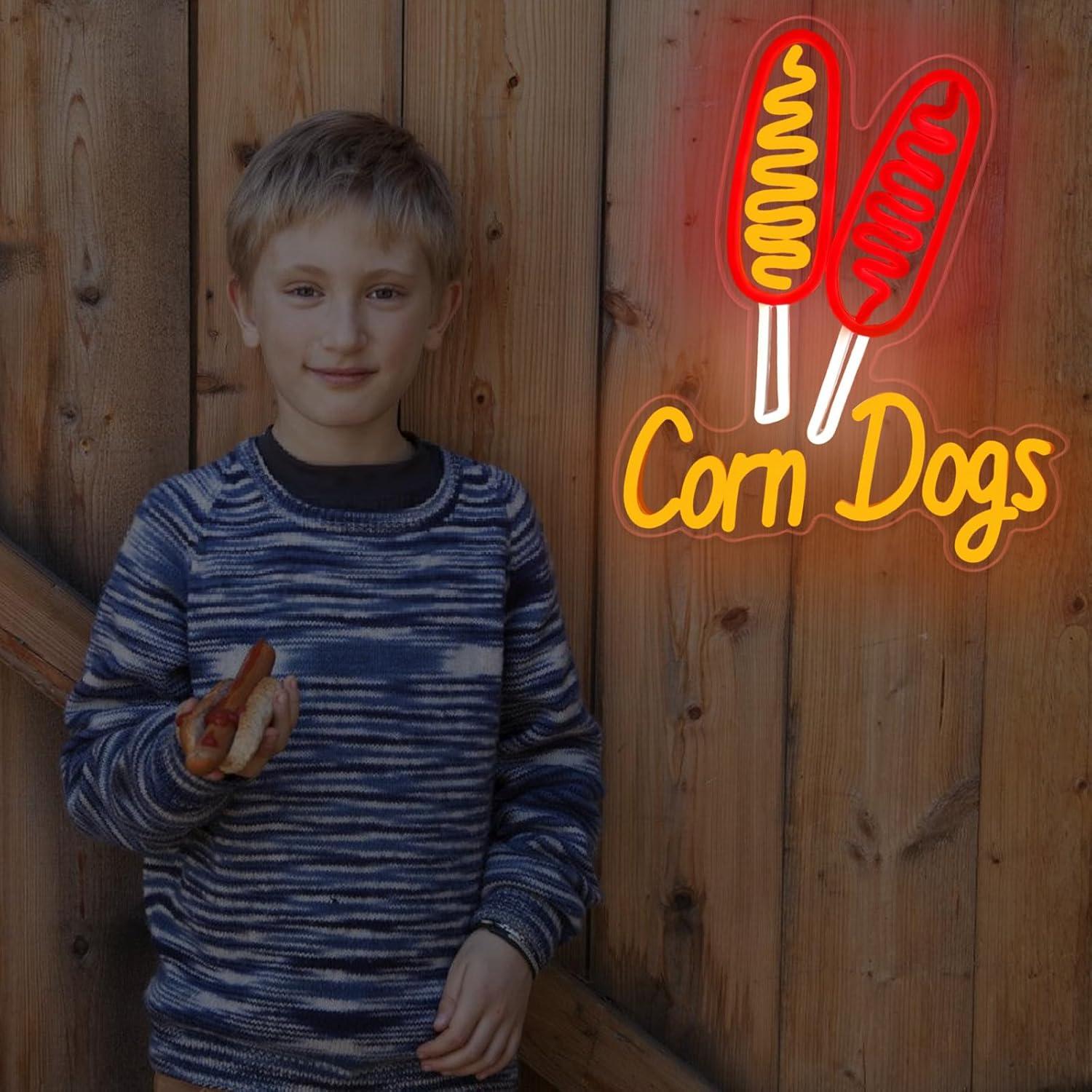 Corn Dog Neon Sign Snack USB D - Lighting Decor Wedding ulasan dan harga